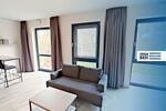 URBAN BASE: Vollmöbliertes 1-Zimmer-Large-Apartment mit EBK, TERRASSE, ALL-IN-MIETE, UVM. am Rheinufer