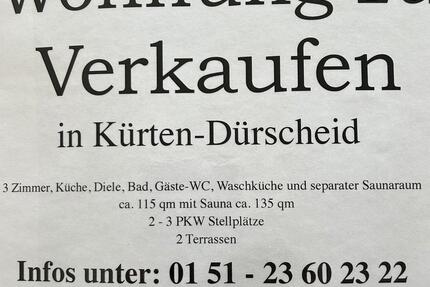 Wohnung Kürten - 3 Zimmer, 115 m&sup2;, 380.000&euro; | Angebot:27440471