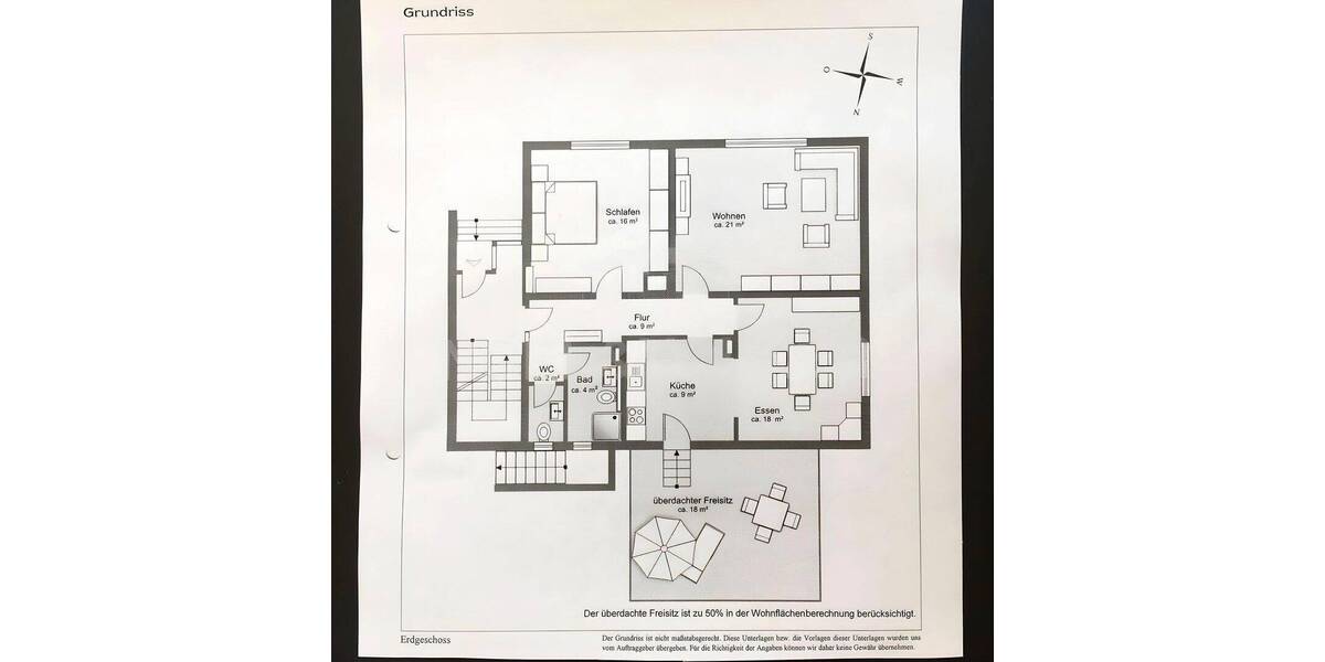 Etagenwohnung Bergisch Gladbach Alt-Refrath - 3 Zimmer, 87 m&sup2;, 1.250&euro; | Angebot:26805159
