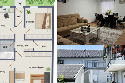 PROVISIONSFREI ! SEHR GUT GESCHNITTENE 3-ZIMMER-WOHNUNG MIT GARAGE IM STADTZENTRUM VON RADEVORMWALD - Wohnung Radevormwald Innenstadt | Angebot:25542525