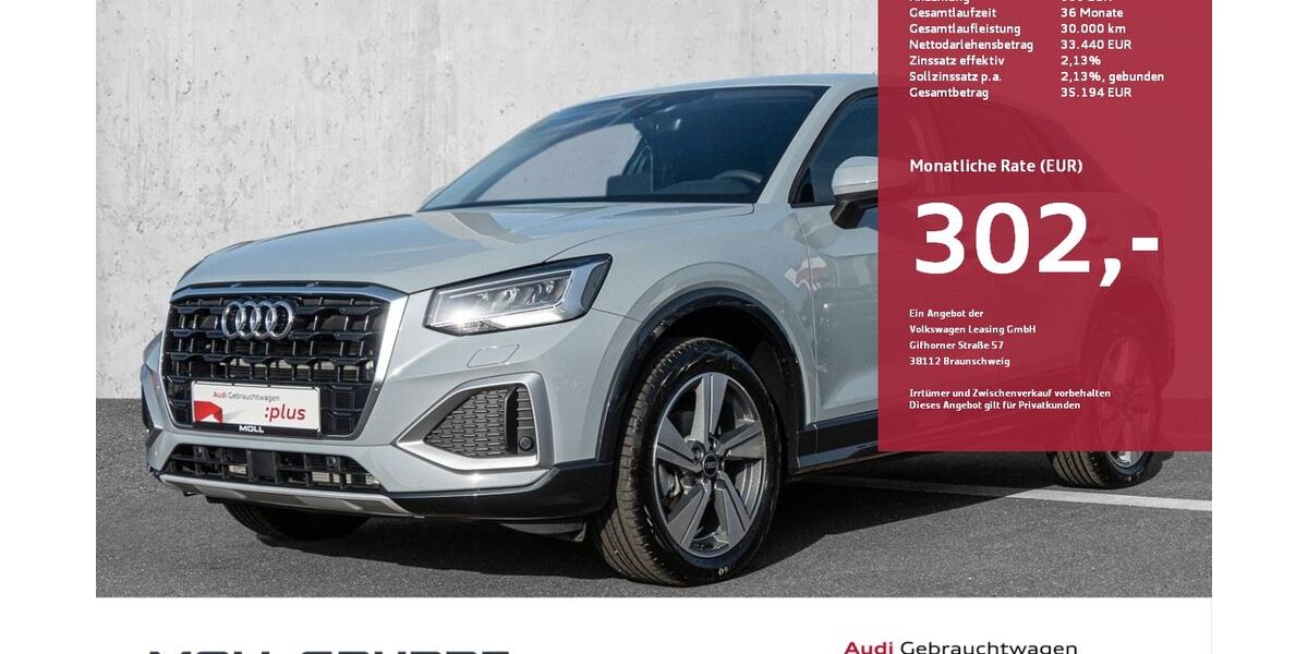 Audi Q2 1.980 km 32.320 &euro; Düsseldorf 40549