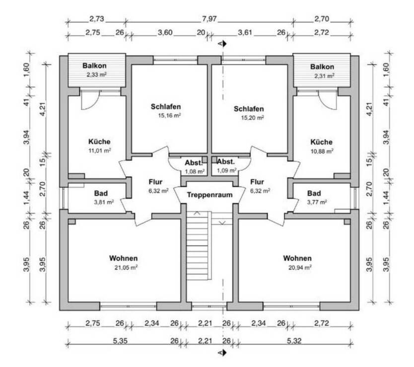 61 m² frisch renovierte 2-Zi.-Wohnung mit modernem Bad - ideal für Anleger & Eigennutzer
