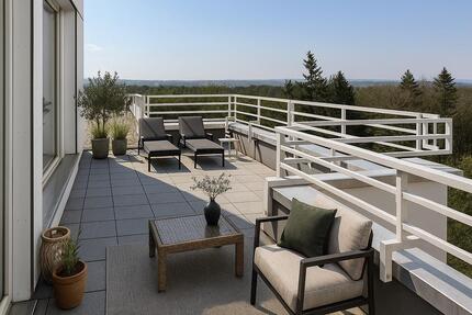 2 Zimmer Wohnung zu vermieten - kernsaniert, Ausblick, Terasse 2 zimmer