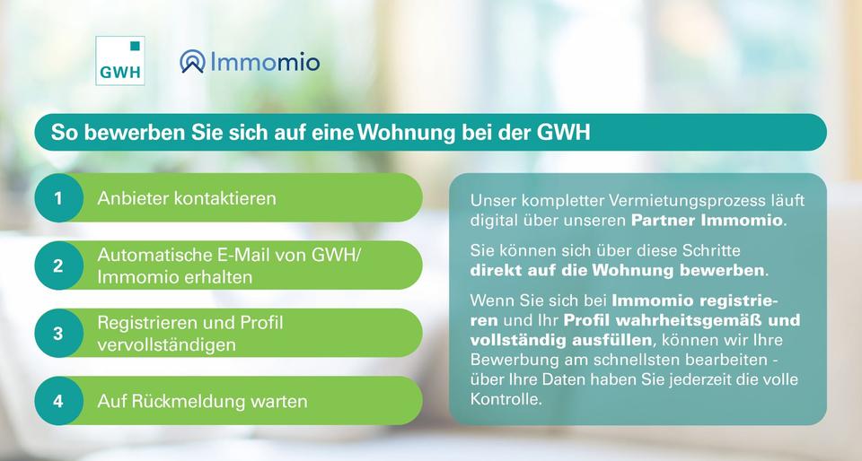 Erdgeschoßwohnung Düsseldorf Stadtbezirk 6 - 2 Zimmer, 48 m&sup2;, 604&euro; | Angebot:25650448
