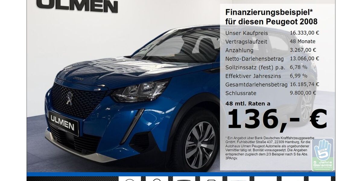 Peugeot 2008 33.715 km 16.333 &euro; Düsseldorf 40233