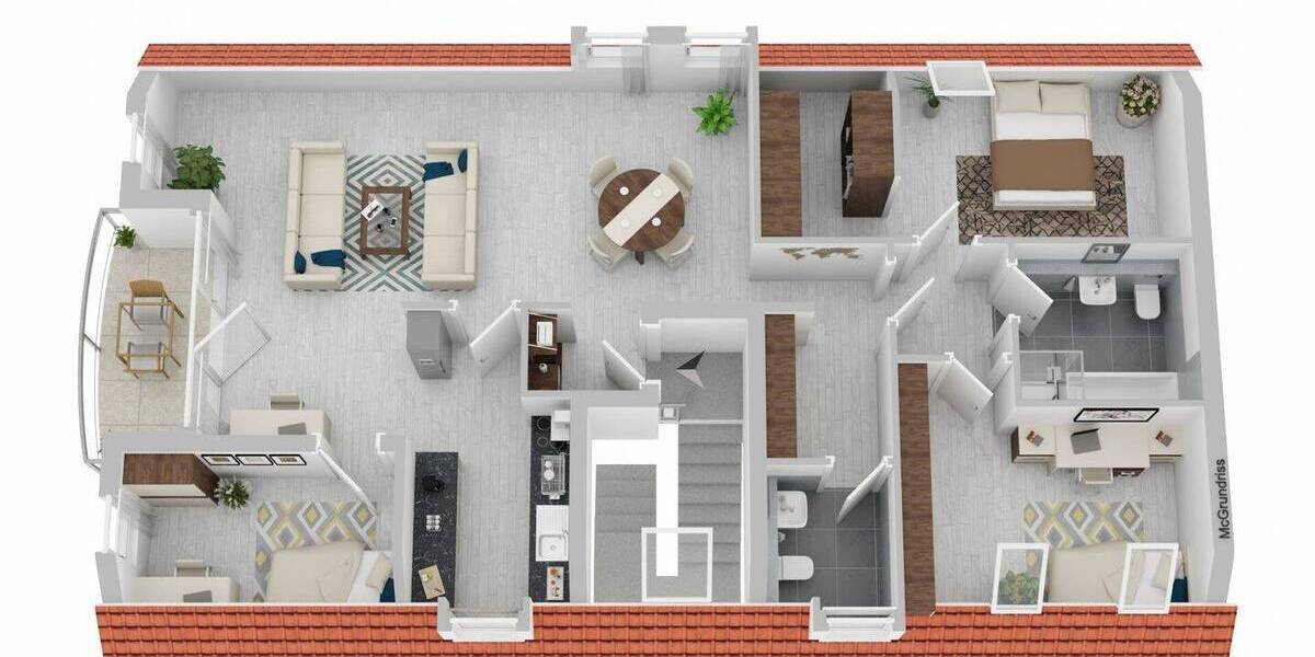 Etagenwohnung Hagen Eilpe - 3 Zimmer, 100 m&sup2;, 183.000&euro; | Angebot:25927160