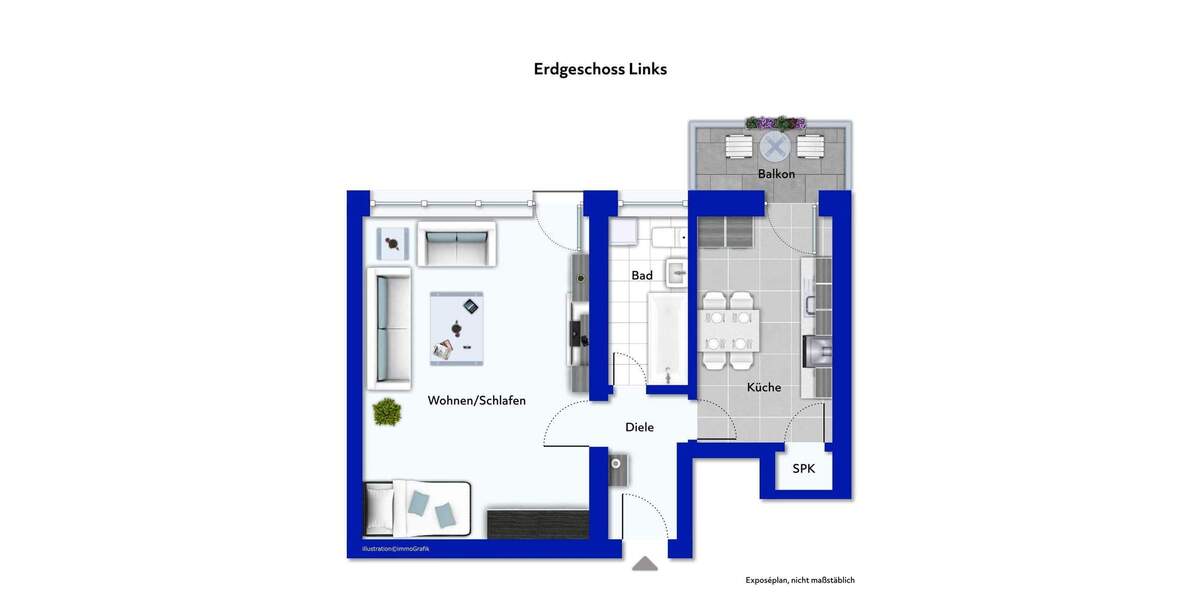 2 Wohnungen zusammengelegt 128 qm+ Balkon+ TG Stellplatz+EG 4 zimmer