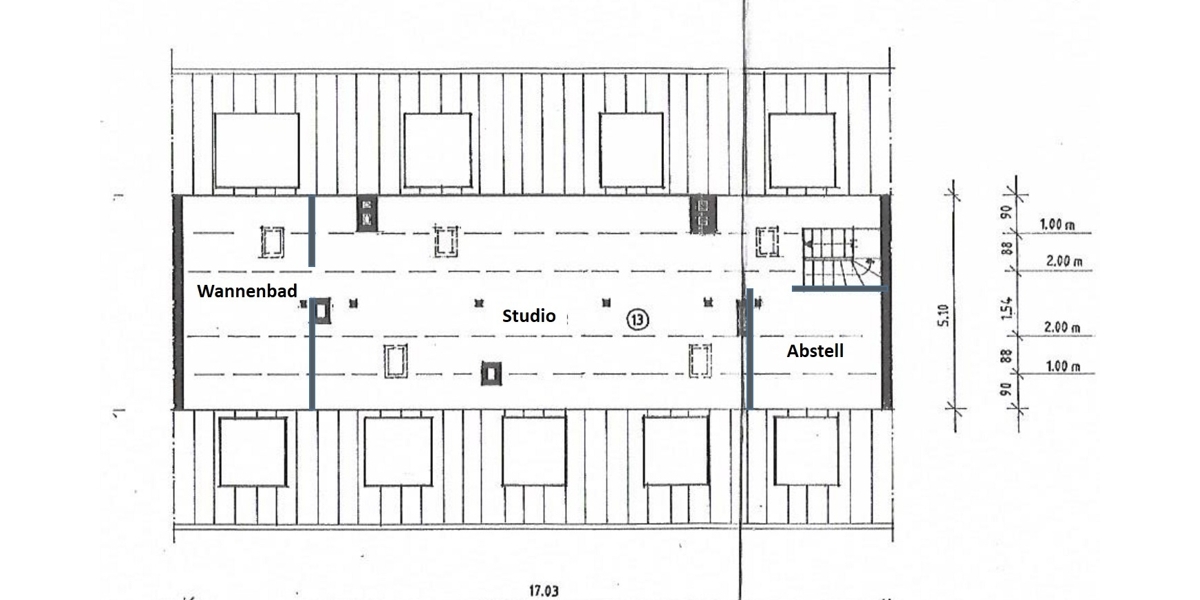 Helle Maisonette-Dachgeschosswohnung in der Nordstadt! 2 zimmer