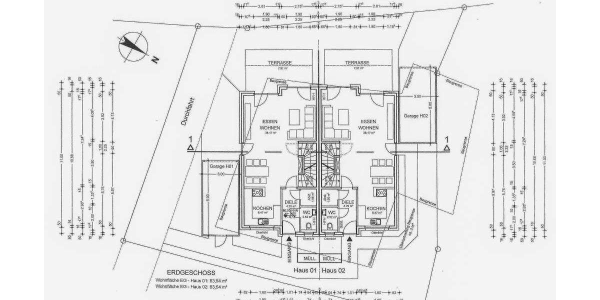 Doppelhausgrundstück in ruhiger Wohnlage von LützenkirchenQuettigen * nähe Bürgerbusch * Baugenehmigung liegt vor * zimmer