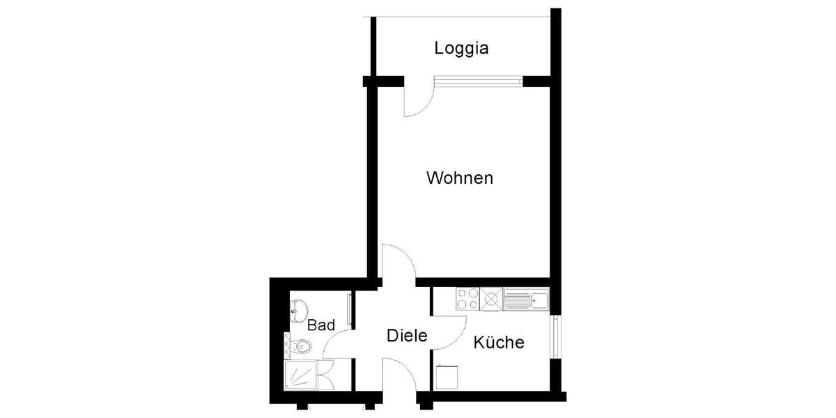 Wohnung zum Mieten in Wuppertal 236 € 43.17 m² 1 zimmer
