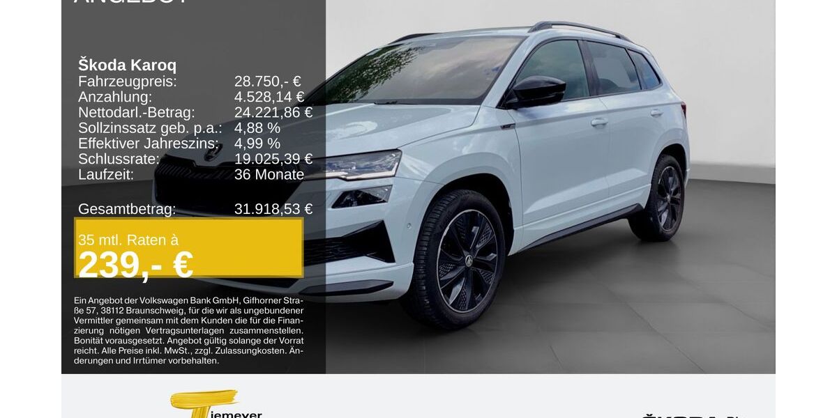 Skoda Karoq 84.395 km 28.420 &euro; Remscheid 42857