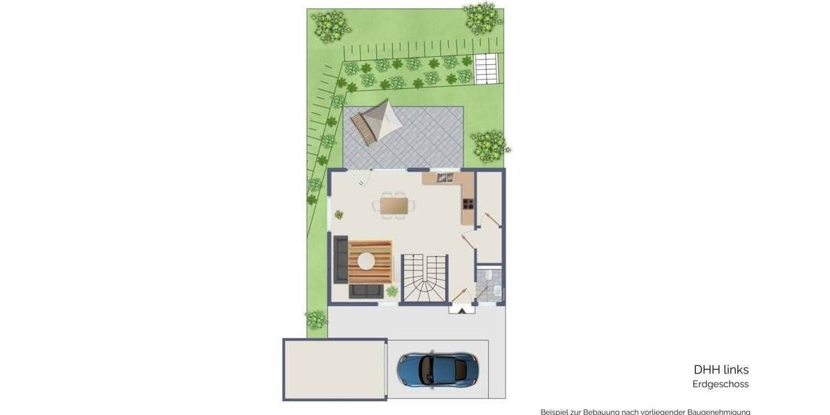 Baugrundstück mit Baugenehmigung für zwei Doppelhaushälften mit je ca. 112 m² Wfl. in Gevelsberg zimmer