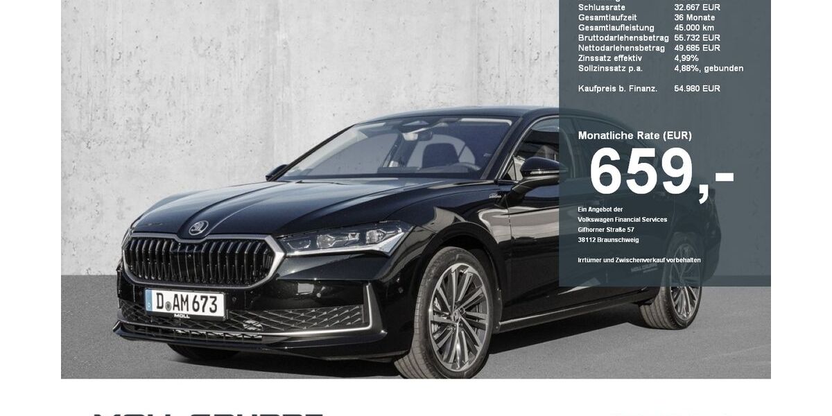 Skoda Superb 10.000 km 54.980 &euro; Düsseldorf 40549