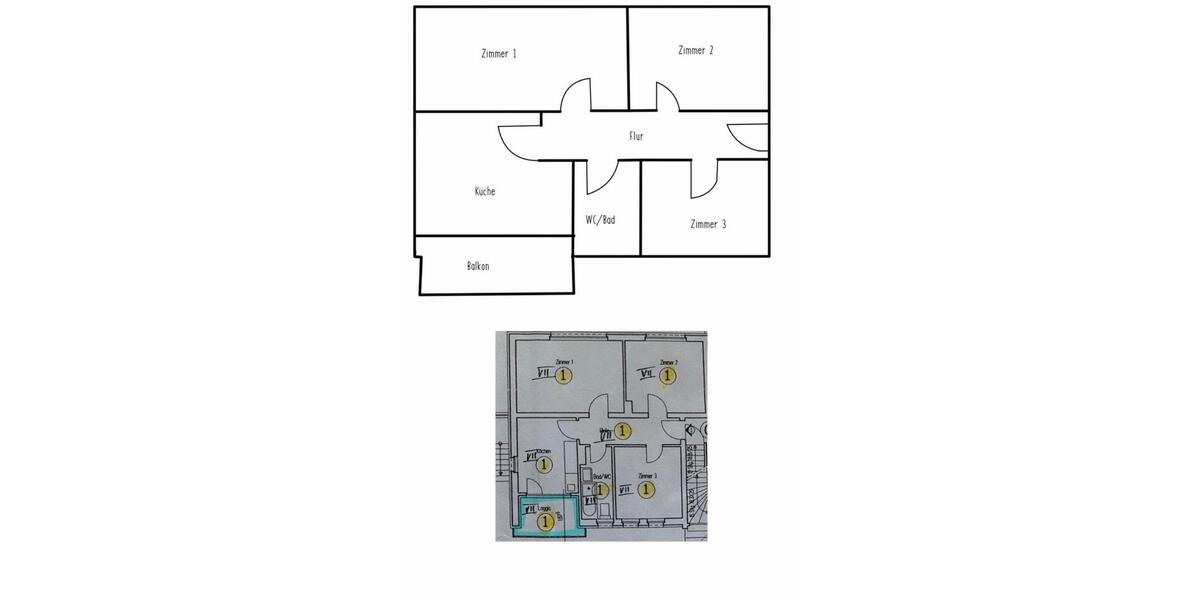 Etagenwohnung Wipperfürth - 3 Zimmer, 62 m&sup2;, 680&euro; | Angebot:26593613