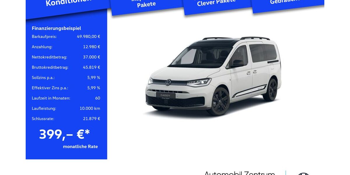 VW Caddy Maxi 1.009 km 49.980 &euro; Leverkusen 51379
