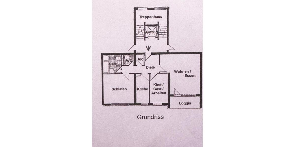 Etagenwohnung Haan - 3 Zimmer, 79 m&sup2;, 800&euro; | Angebot:26285671