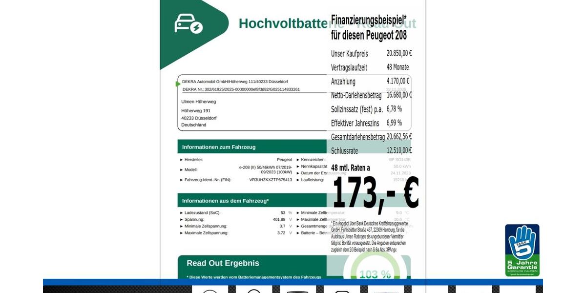 Peugeot 208 15.230 km 20.850 &euro; Ratingen 40880