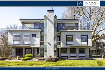 Urbanes Wohnen mit Naturflair: Lichtdurchflutete Terrassenwohnung mit Pool und Sauna 5 zimmer