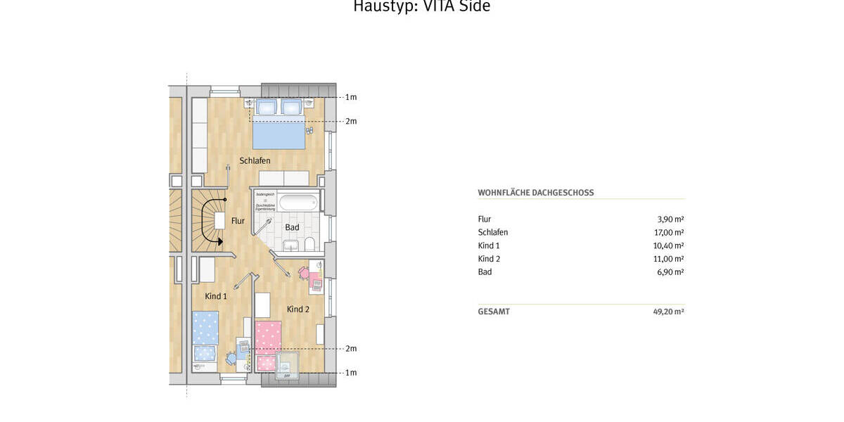 Attraktive Doppelhaushälfte mit Seiteneingang (Neubau) in schöner Wohnlage in Leverkusen-Steinbüchel 5 zimmer