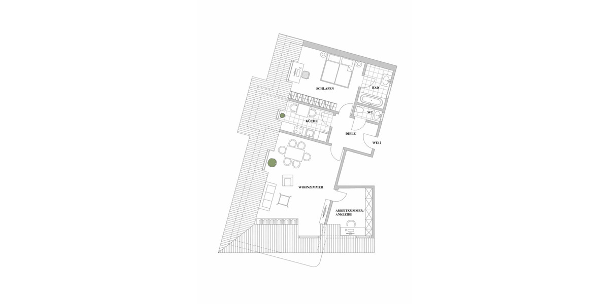 Etagenwohnung Düsseldorf Düsseltal - 2 Zimmer, 68 m&sup2;, 299.000&euro; | Angebot:26826273