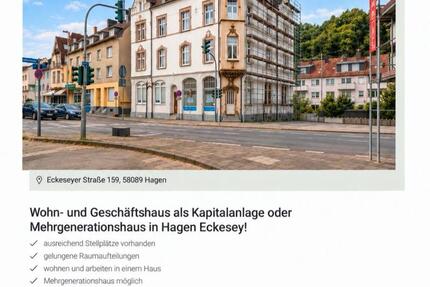 Haus Hagen Hagen-Nord - 20 Zimmer, 532 m&sup2;, 669.000&euro; | Angebot:27453049