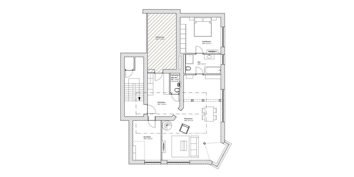 Maisonettenwohnung Düsseldorf Stadtbezirk 9 - 3.5 Zimmer, 91 m&sup2;, 419.000&euro; | Angebot:27166403