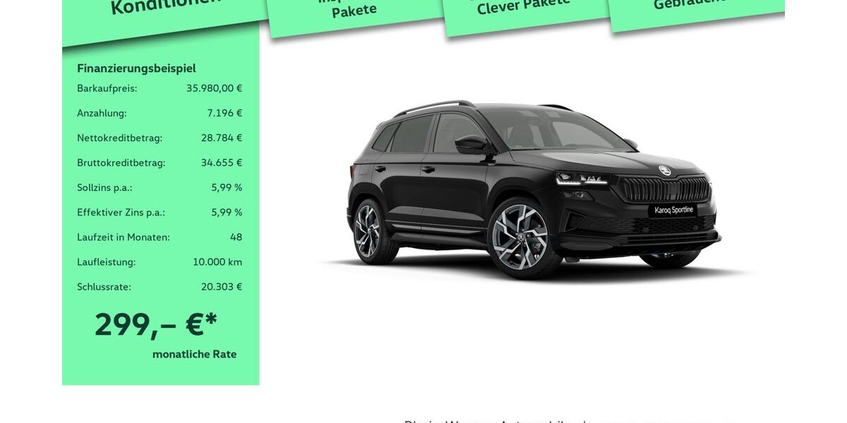 Skoda Karoq 2.500 km 34.980 &euro; Leverkusen 51379
