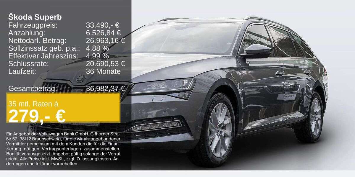 Skoda Superb 29.999 km 33.490 &euro; Remscheid 42857