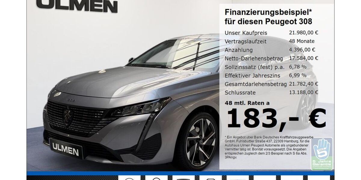 Peugeot 308 19.439 km 20.950 &euro; Düsseldorf 40233