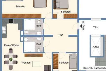 Wohnung zum Kaufen in Wuppertal 235.200 € 98 m²