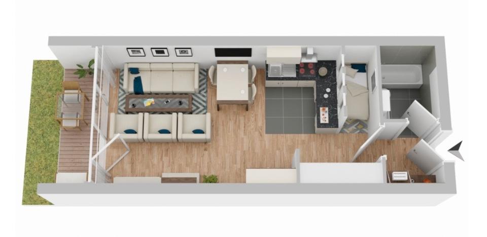 Erdgeschoßwohnung Bochum Bochum-Südwest - 1 Zimmer, 38 m&sup2;, 530&euro; | Angebot:26241848