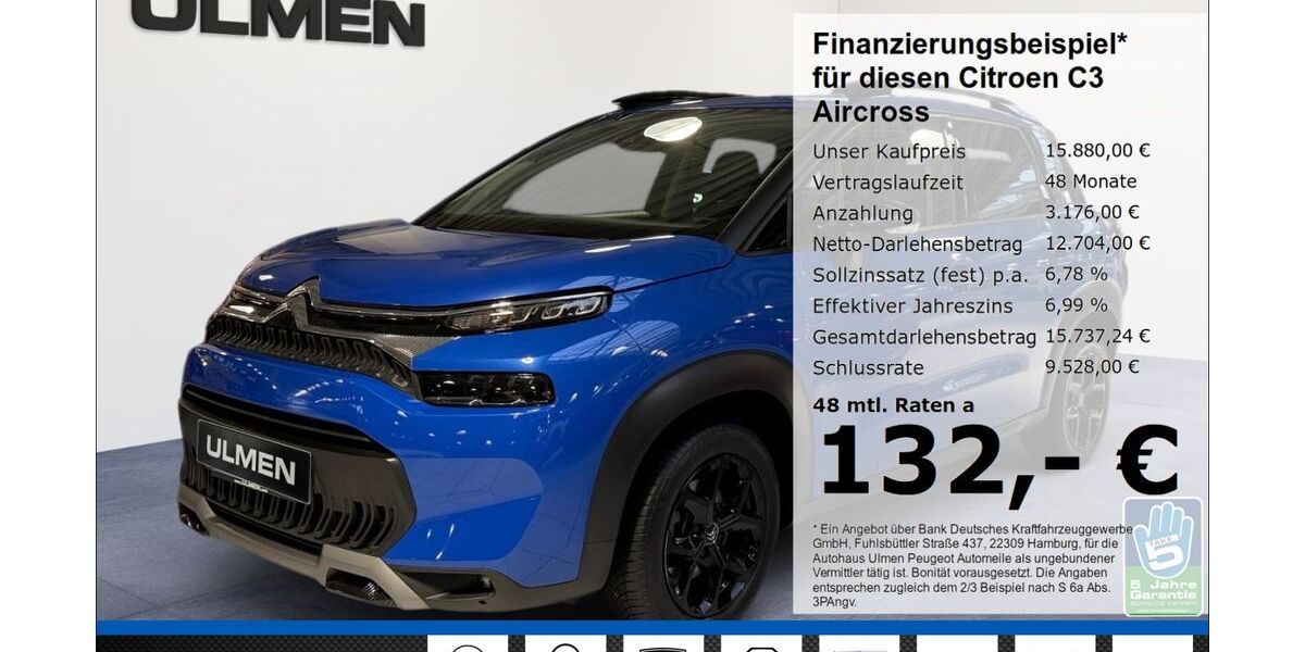 Citroen C3 Aircross 38.958 km 15.880 &euro; Düsseldorf 40233