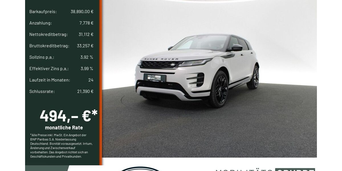 Land Rover Range Rover Evoque 22.563 km 37.890 &euro; Engelskirchen 51766