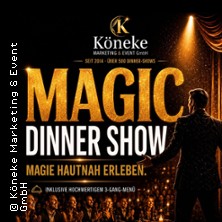 Magic Dinner Show mit 3-Gang-Menü - Die besondere Dinner Show 22.01.2027 Hotel Amical, Wuppertal