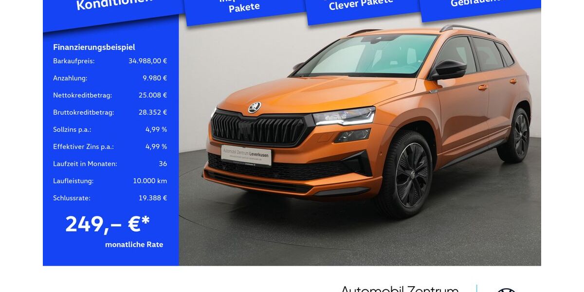 Skoda Karoq 28.706 km 34.988 &euro; Leverkusen 51379