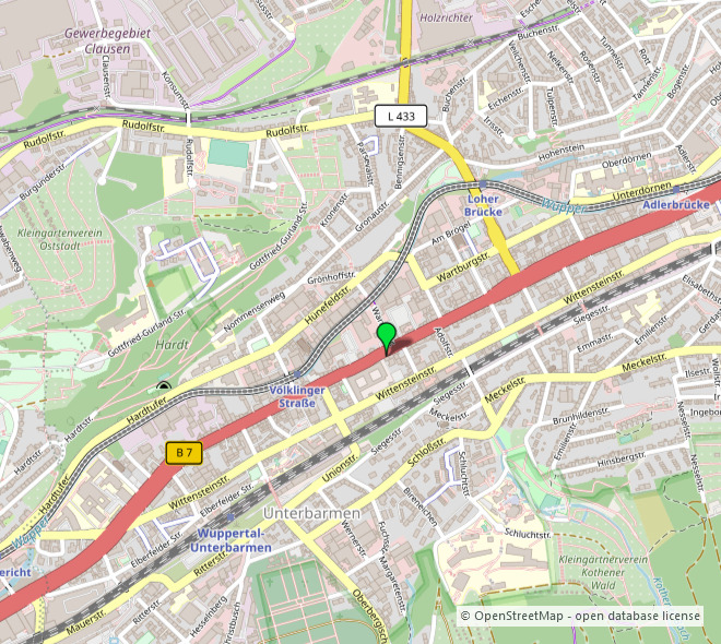 Etagenwohnung Wuppertal Barmen - 2 Zimmer, 63 m&sup2;, 441&euro; | Angebot:26475738