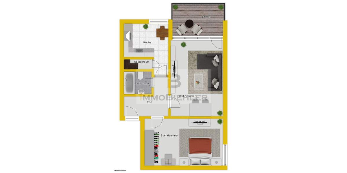 Etagenwohnung Leverkusen Schlebusch - 2 Zimmer, 68 m&sup2;, 149.000&euro; | Angebot:24683195