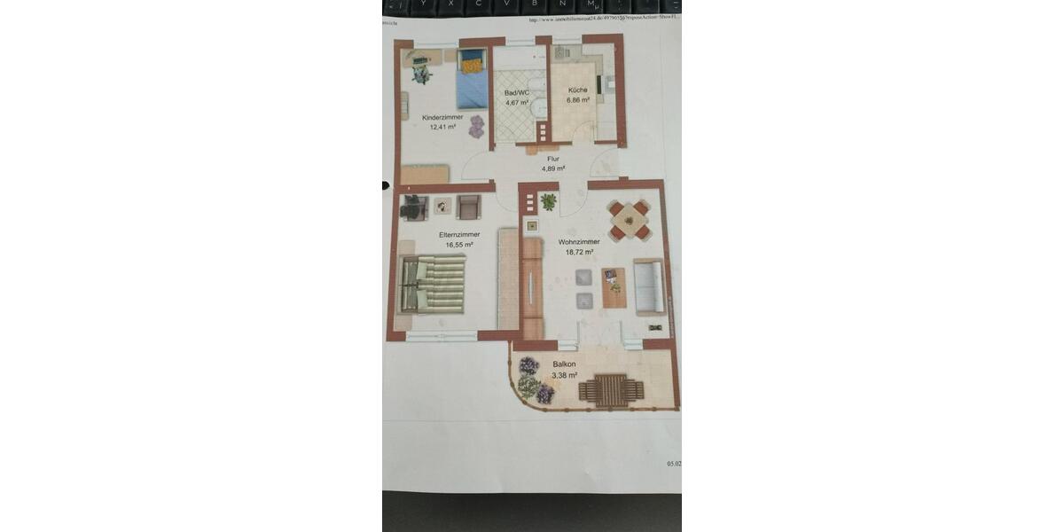 Etagenwohnung Leverkusen - 3 Zimmer, 69 m&sup2;, 245.000&euro; | Angebot:27459953