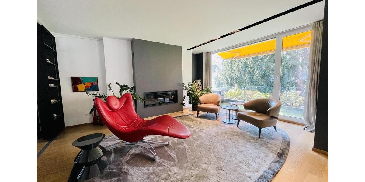 Designer Maisonette-Wohnung nähe Zoopark mit Blick ins Grüne, Fussbodenheizung, Kamin, Terrasse 5 zimmer