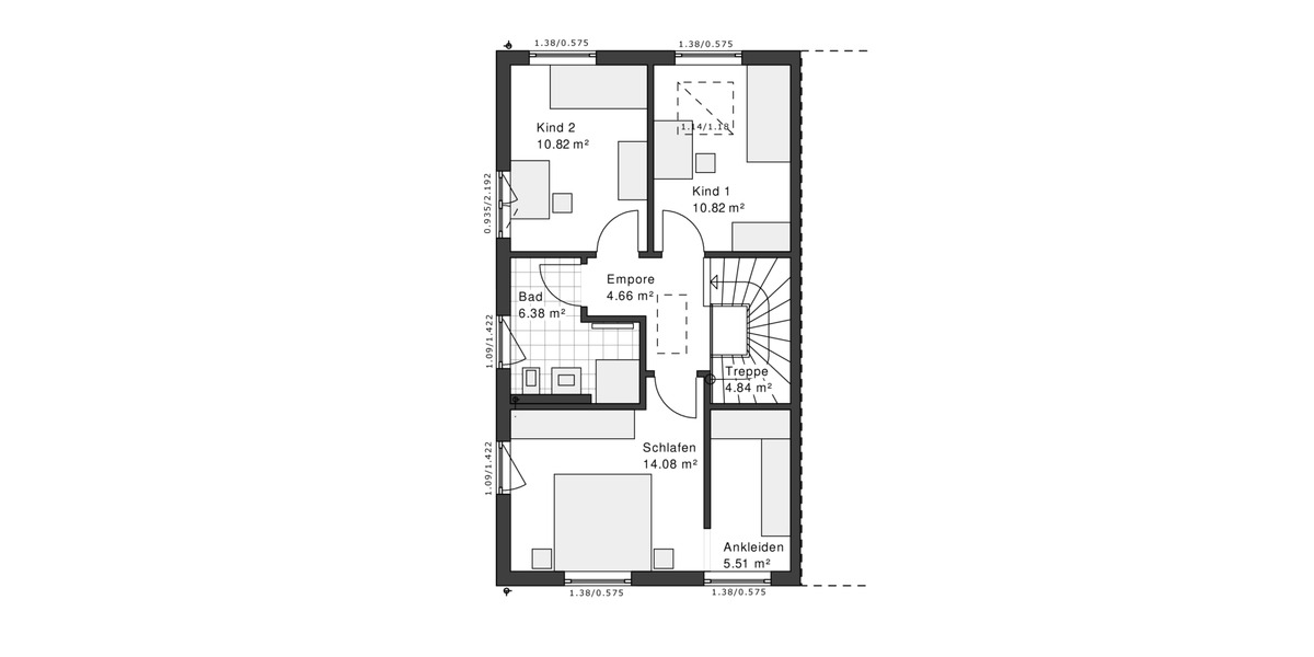 Doppelhaushälfte Leverkusen Bergisch Neukirchen - 3 Zimmer, 115 m&sup2;, 386.222&euro; | Angebot:26155902