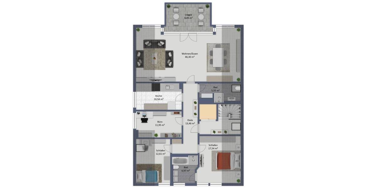 Etagenwohnung Monheim am Rhein Monheim - 4 Zimmer, 131 m&sup2;, 495.000&euro; | Angebot:25970584