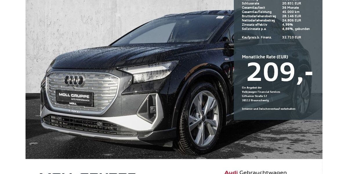 Audi Q4 e-tron 40.140 km 30.770 &euro; Düsseldorf 40474