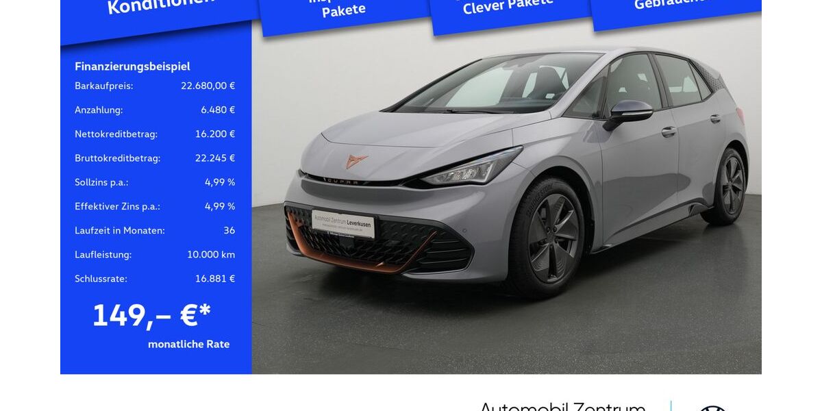 Cupra Born 27.585 km 22.680 &euro; Leverkusen 51379