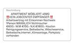 Apartment 750.- 1PERSON Arbeitsvertrag 1 zimmer