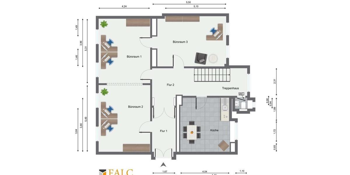 Historische Villa – Repräsentative Büro- oder Praxisfläche in Bestlage zimmer