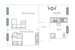 Etagenwohnung Wuppertal Elberfeld - 2 Zimmer, 45 m&sup2;, 990&euro; | Angebot:25231593