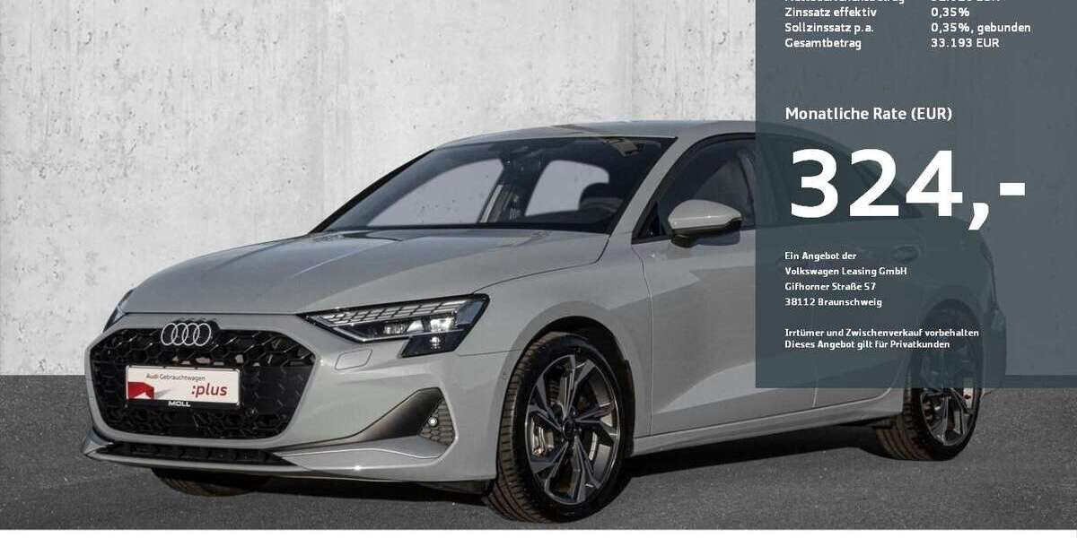 Audi A3 7.385 km 32.480 &euro; Düsseldorf 40549