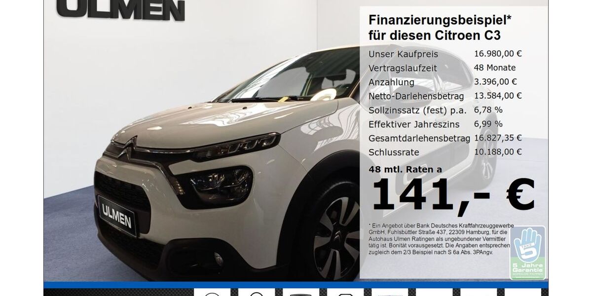 Citroen C3 14.800 km 16.960 &euro; Ratingen 40880