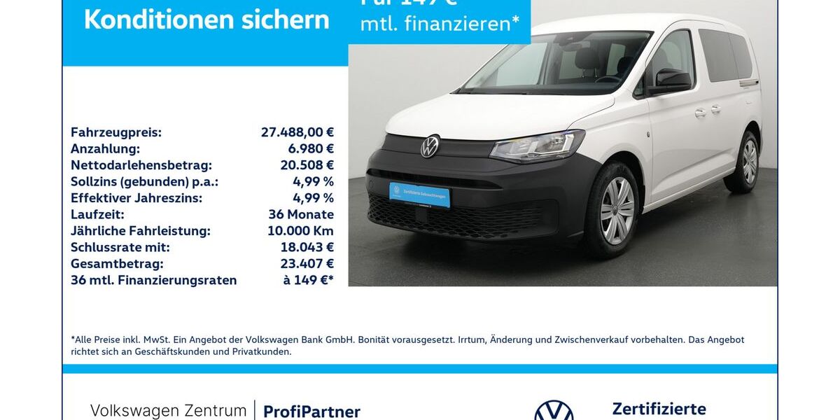 VW Caddy 42.049 km 27.480 &euro; Leverkusen 51379