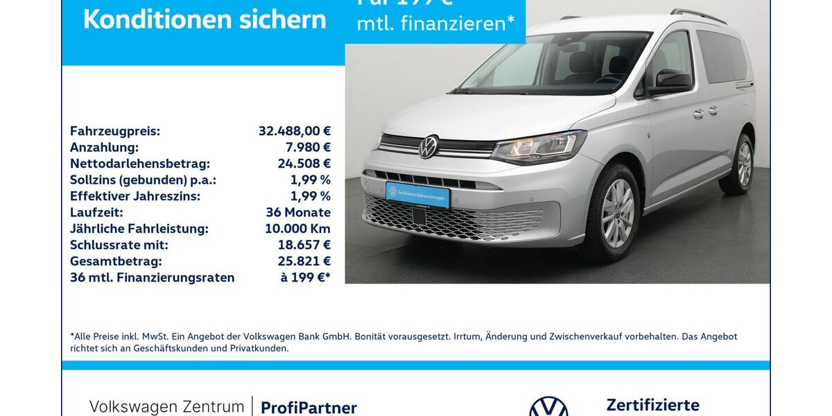 VW Caddy 9.121 km 31.480 &euro; Leverkusen 51379